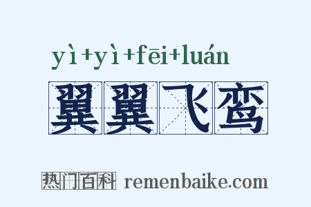 翼翼飞鸾是什么意思的图片